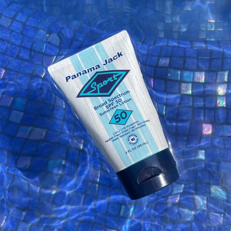 Panama Jack Sport Sunscreen Lotion - SPF 50, Broad Spectrum UVA/UVB Protection, Non-Greasy, PABA, Paraben, Gluten & Cruelty Free, 3 FL OZ (Pack of 1) - Image 4